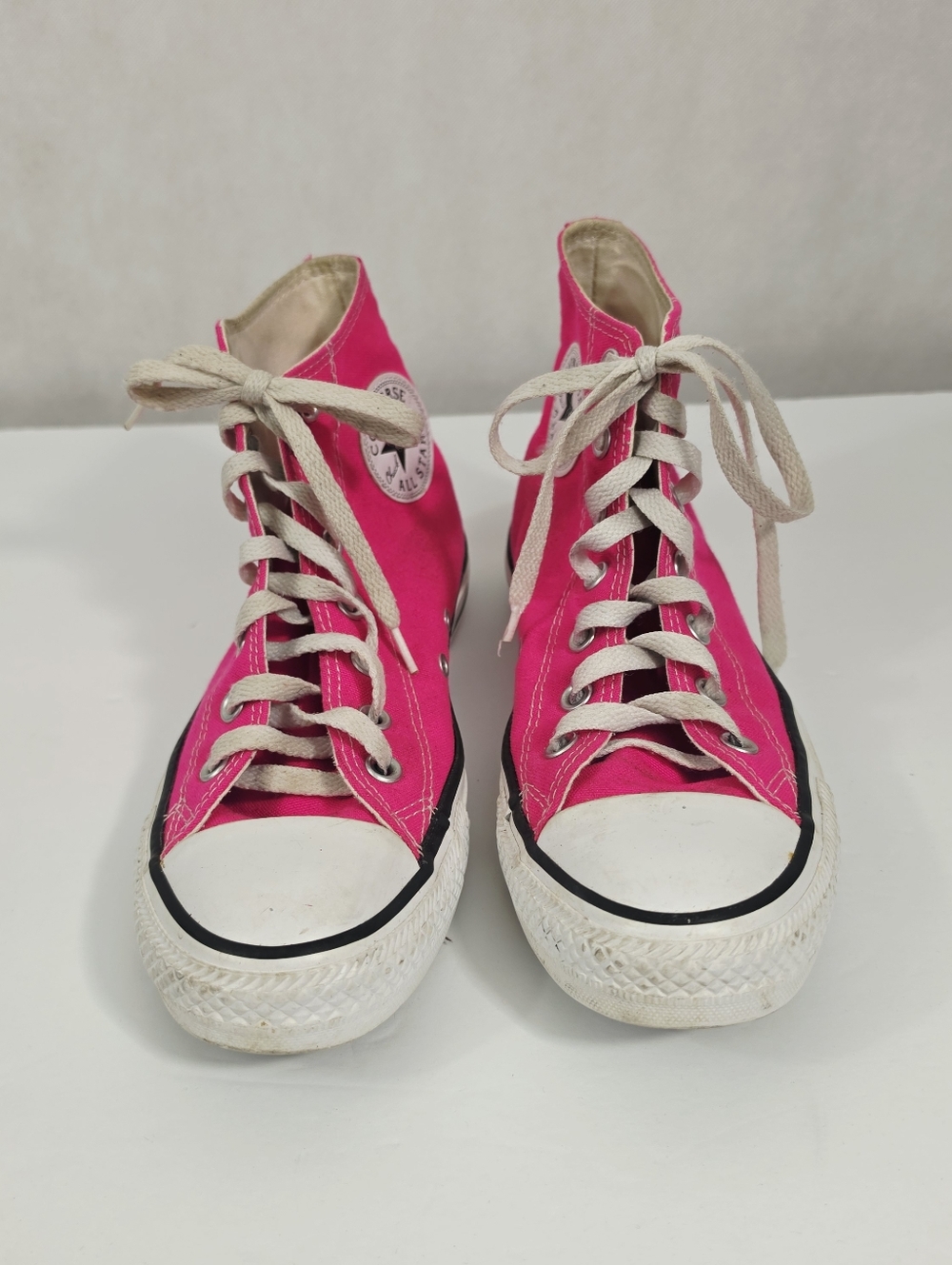 Converse Allstar Hot Pink Hightop Sneakers - Picture 4 of 6
